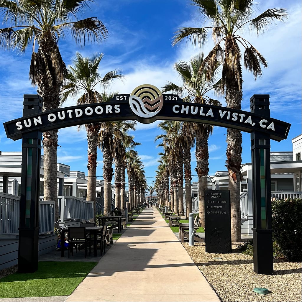 Spending the holidays in San Diego with family - sun outdoors san diego bay rv camping