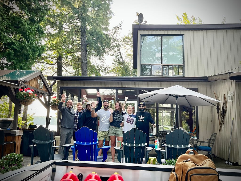 blog post our wedding story waving goodbye