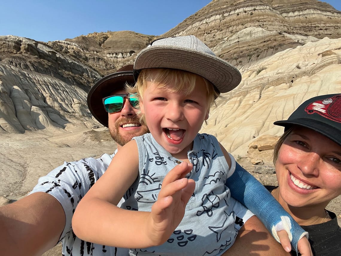 family vacation in drumheller alberta hoodoos hiking