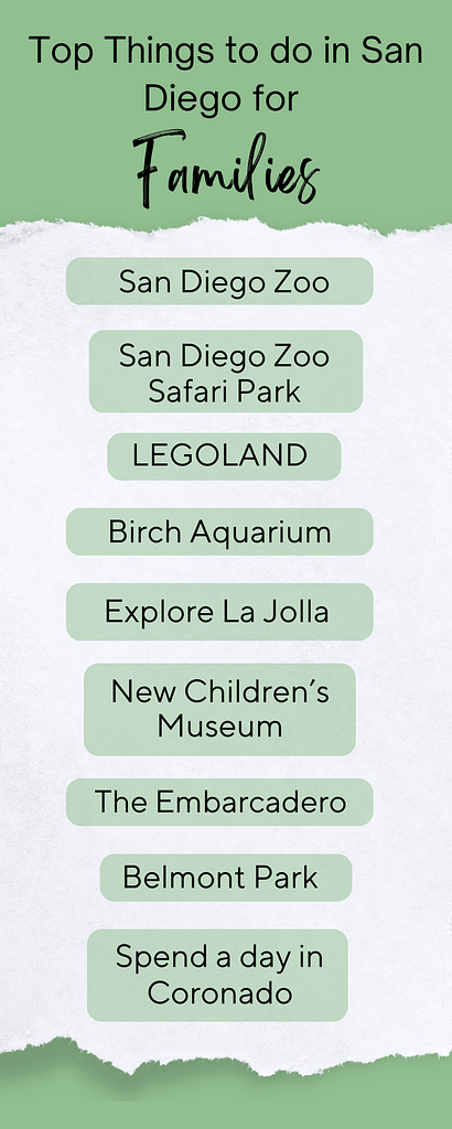 Spending the holidays in San Diego with family - top things to do with families