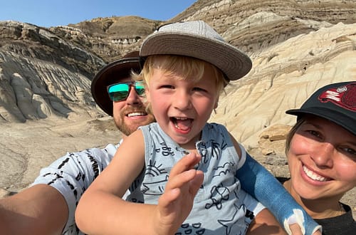 family vacation in drumheller alberta hoodoos hiking