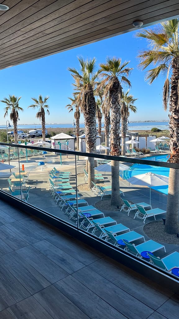 campground sun outdoors san diego bay pool ocean view