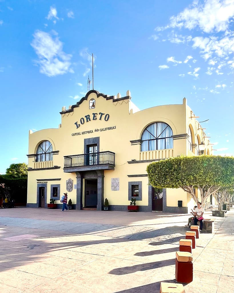 visit loreto baja sur mexico town hall plaza juarez