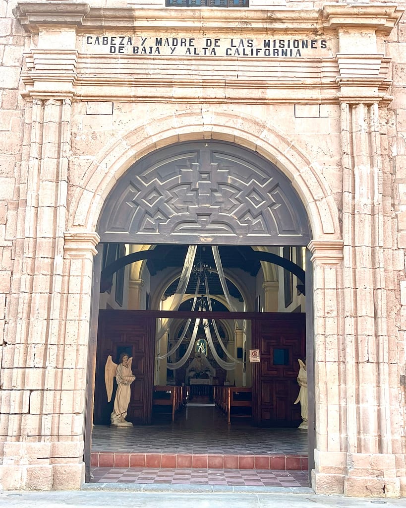 visit loreto baja california sur mexico mision door